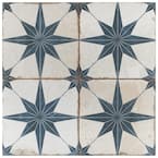 Kings Star Blue Encaustic 17-5/8 in. x 17-5/8 in. Ceramic Floor and Wall Tile (33 cases / 363.66 sq. ft. / pallet)