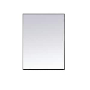 Medium Rectangle Black Modern Mirror (36 in. H x 27 in. W)