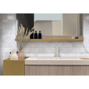 Gray 3 in. x 6 in. Honed Marble Subway Floor and Wall Tile (5 sq. ft./Case)