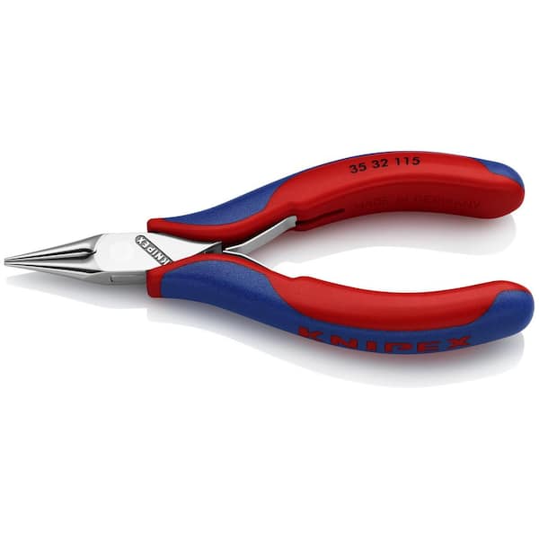 KNIPEX 4-1/2 in. Electronics Pliers-Round Tips with Comfort Grip