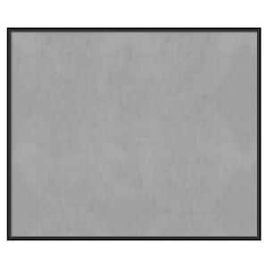 Lucie Black 49 in. x 41 in Framed Magnetic Board