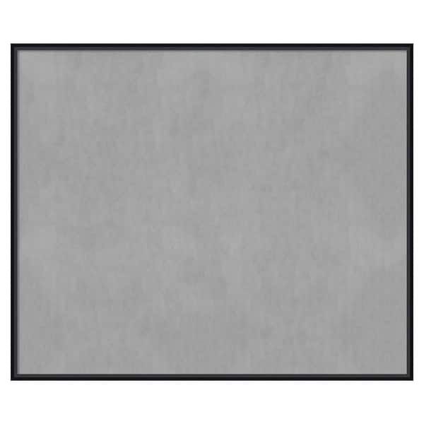 Amanti Art Lucie Black 49 in. x 41 in Framed Magnetic Board