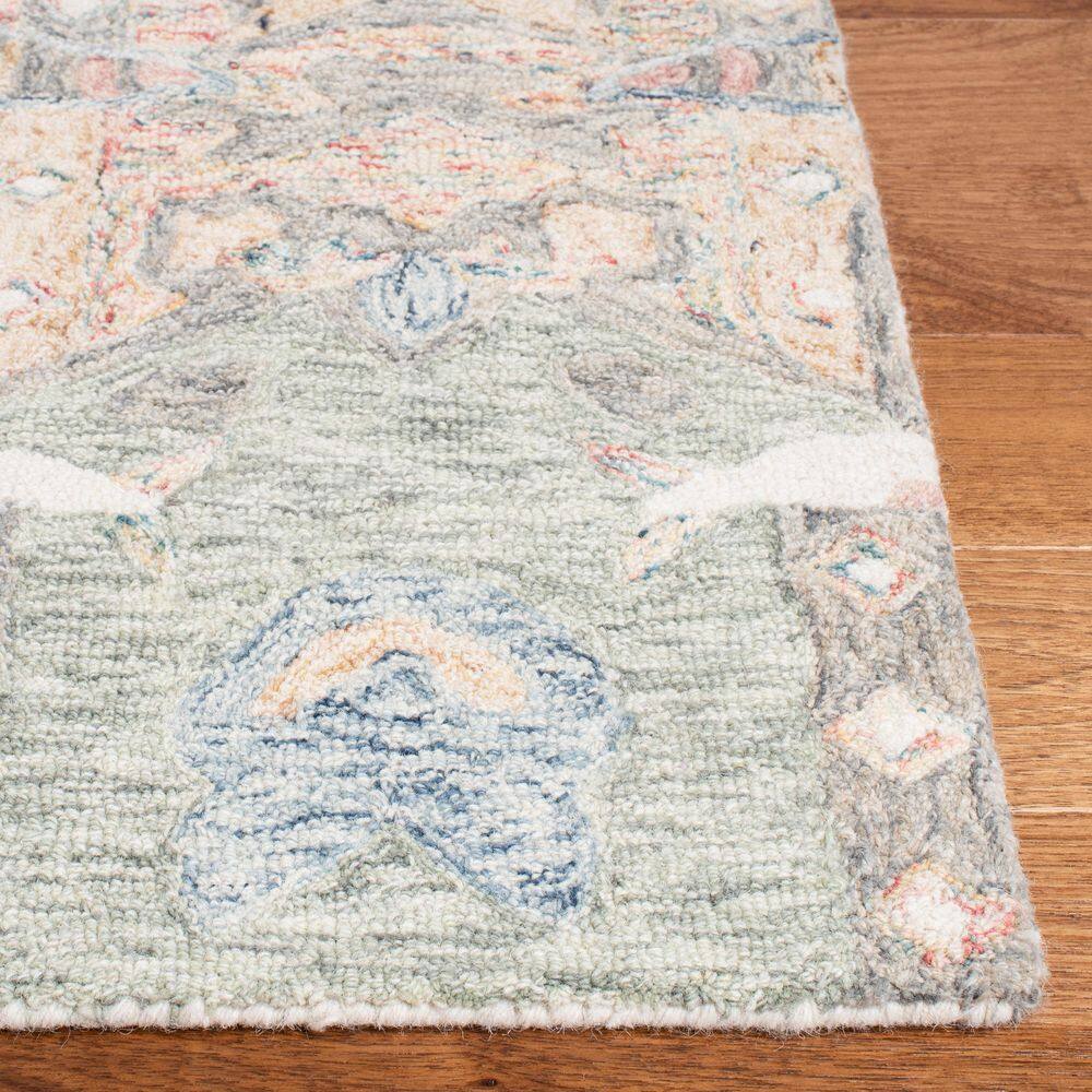 Ivory Elegance 59" Handmade Square Wool Tufted Rug
