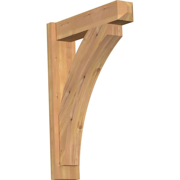 Ekena Millwork 6 in. x 30 in. x 22 in. Western Red Cedar Thorton Craftsman Smooth Outlooker