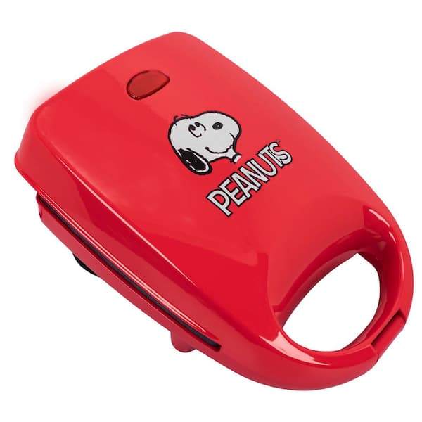 Uncanny Brands Peanuts Snoopy Red 500-Watt Single Grilled Cheese