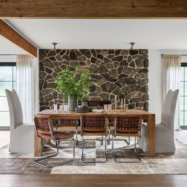 Cedarwood Fringed Brown 5 ft. x 8 ft. Area Rug
