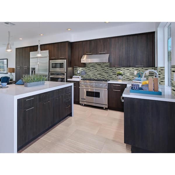 Anacapri 12 in. x 12 in. Textured Glass Patterned Look Wall Tile (15 sq. ft./Case)