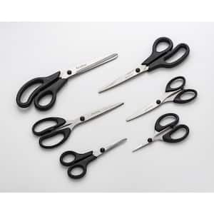 6-Piece Black All-Purpose Kitchen Scissors Set