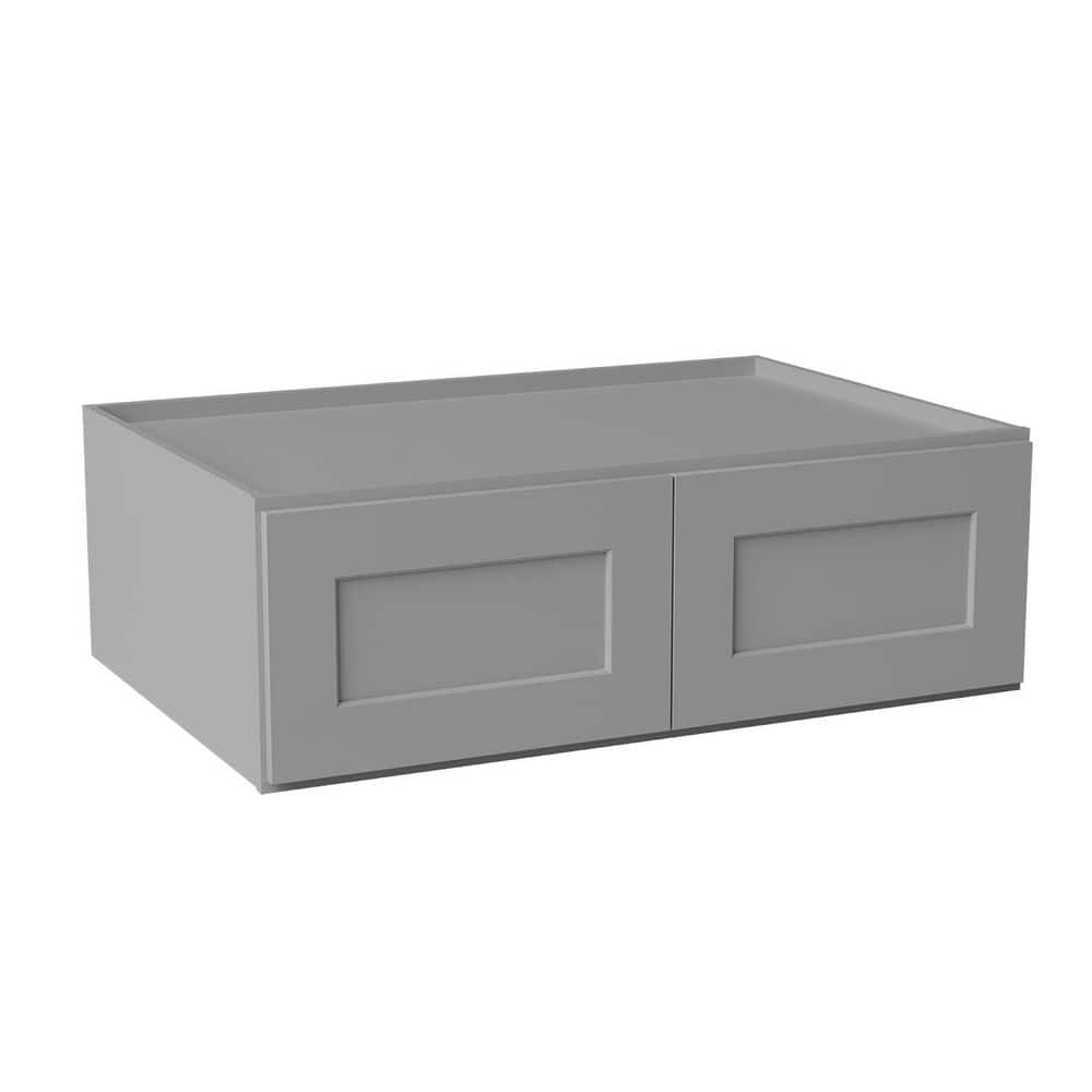 36 in. W x 24 in. D x 12 in. H Ready to Assemble Solid Wood Shaker Wall Kitchen Cabinet in Light Grey price history on PriceWatchPro