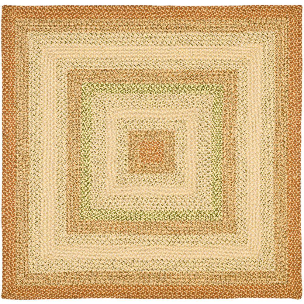 Safavieh Handwoven Multicolor Braided 5' Square Area Rug