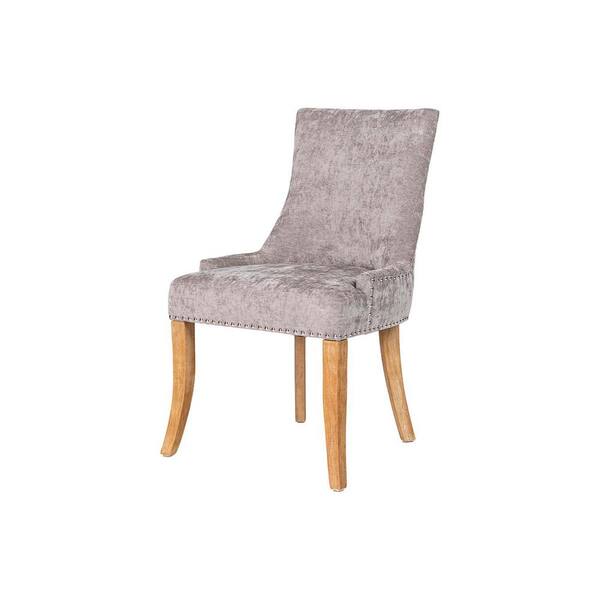 Modern Side Dining Chairs, Set Of 2 – Upholstered Faux Leather With Cutout Back & Metal Legs, For Kitchen, Dining Room, Office