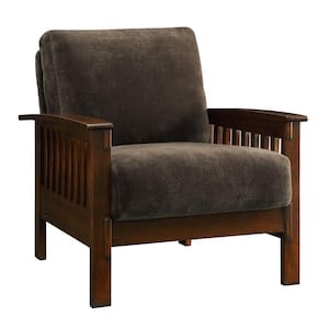 Preston Dark Brown Oak Arm Chair