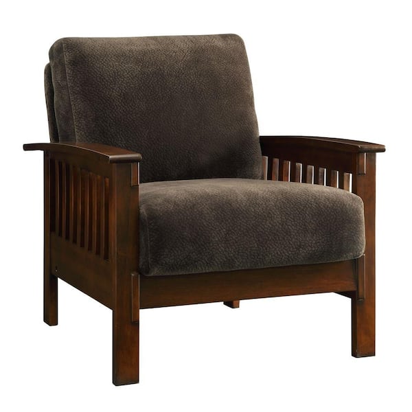HomeSullivan Preston Dark Brown Oak Arm Chair