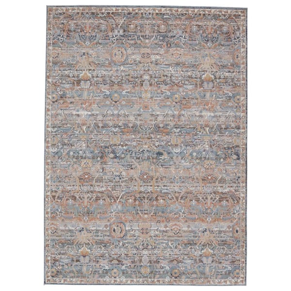 Jaipur Living Abrielle Multicolor/Sky Blue 9 ft.6 in. x 12 ft. Oriental Rectangle Area Rug