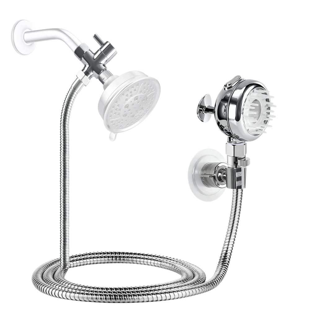 Shower Set with 8.2 ft. Hose and Flow Control Valve for Bathroom Shower Arm, 3 Mode Setting, Efficient and Labor Saving price history on PriceWatchPro