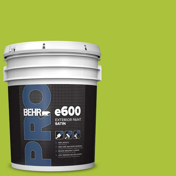 BEHR PRO 5 gal. #S-G-410 Green Crush Satin Exterior Paint