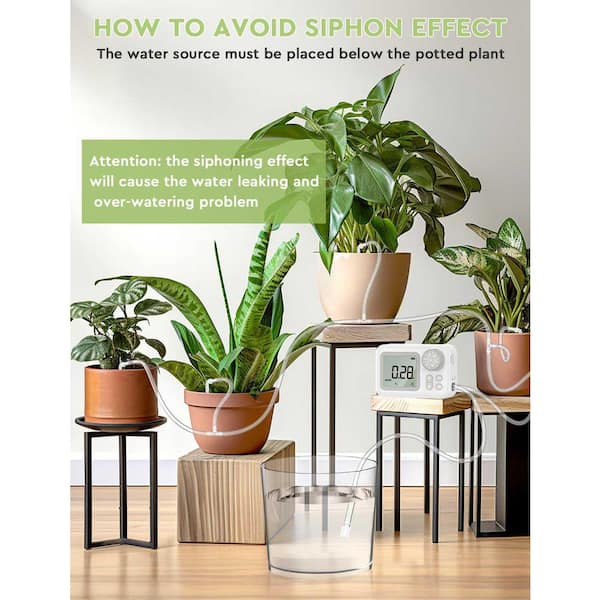 indoor plant tray Mini Wood Indoor Plant Stand with Ceramic Pot