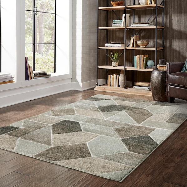 Chateau Multi-Colored 8 ft. x 11 ft. Geometric Polypropylene Indoor Area Rug