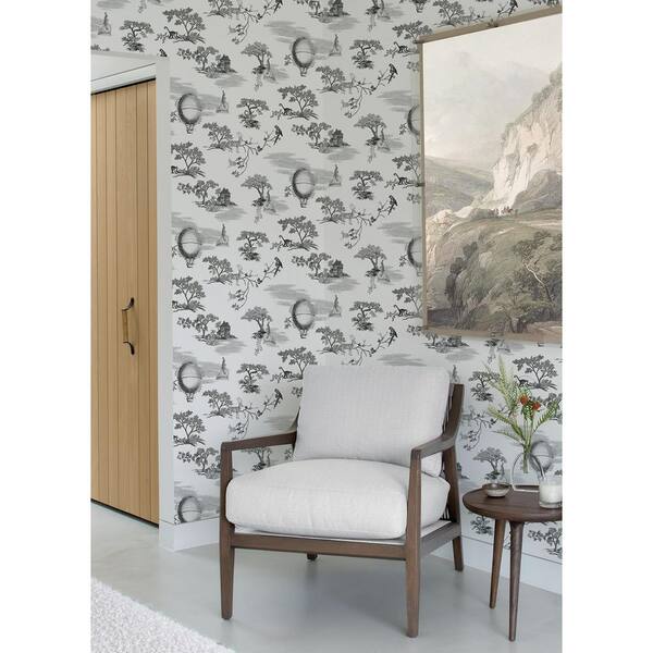 NuWallpaper Whimsy Black Fairytale Toille Novelty Peel and Stick