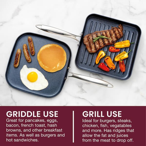 Divided Grill Frying Pan, Egg Cooker Pan, Nonstick Egg Frying Pan