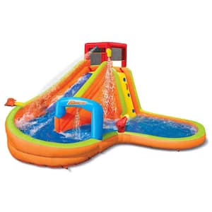 Lazy River Inflatable Outdoor Adventure Water Park Slide and Splash Pool