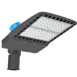 1500-Watt Equivalence Integrated LED Black 300W Parking Lot Wall Pack Light, Slip Fitter, 5500K, 39000 Lumens, Photocell