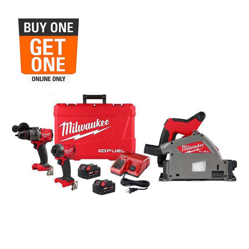 M18 FUEL 18-V Lithium-Ion Brushless Cordless Hammer Drill and Impact Driver Combo Kit (2-Tool) with Track Saw price history on PriceWatchPro