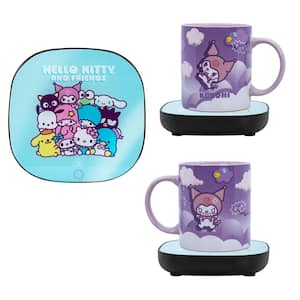 Hello Kitty and Friends Kuromi 1-Cup Pink Coffee Mug with Mug Warmer for Your Drip Coffee Maker
