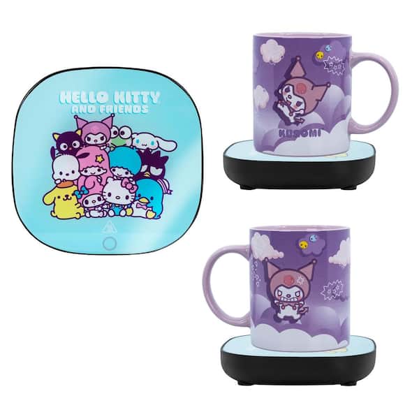 Uncanny Brands Hello Kitty and Friends Kuromi 1-Cup Pink Coffee Mug with Mug Warmer for Your Drip Coffee Maker