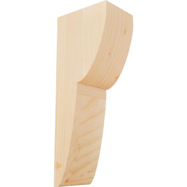 Ekena Millwork 5-1/2 in. x 8 in. x 20 in. Douglas Fir Crestline Smooth Corbel