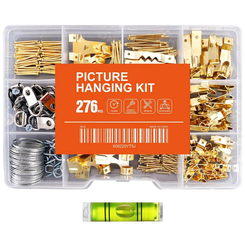 276-Piece Picture Hanging Kit, Heavy Duty Frame Hooks Assortment for Frames Mounting price history on PriceWatchPro