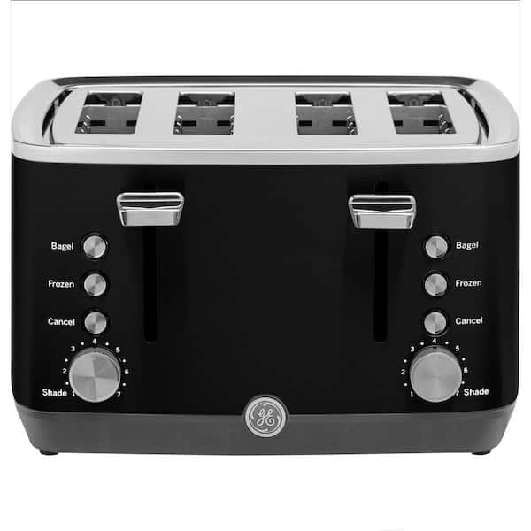 4-Slice 1500 watt Black Toaster with 7 Shade Settings