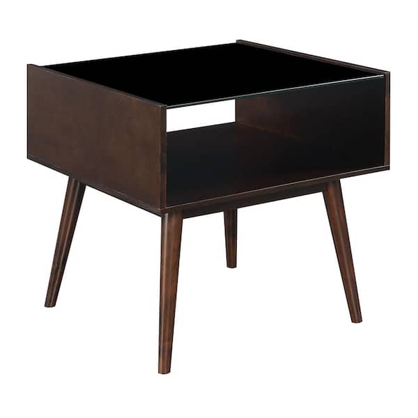 Picket House Furnishings Morgan Espresso Mid-Century End Table