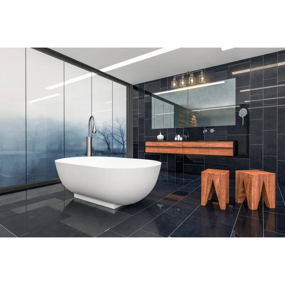 Bryant Brushed Nickel 4-Light Vanity with Seedy Glass Shades