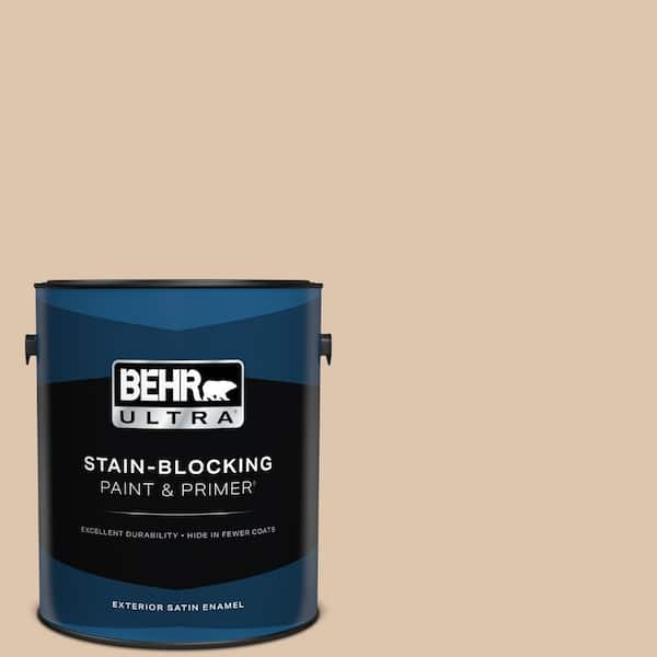 BEHR ULTRA 1 gal. #PPU3-08 Sienna Dust Satin Enamel Exterior Paint & Primer