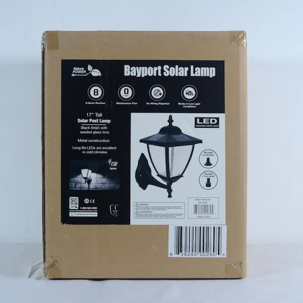 nature power bayport solar post lamp