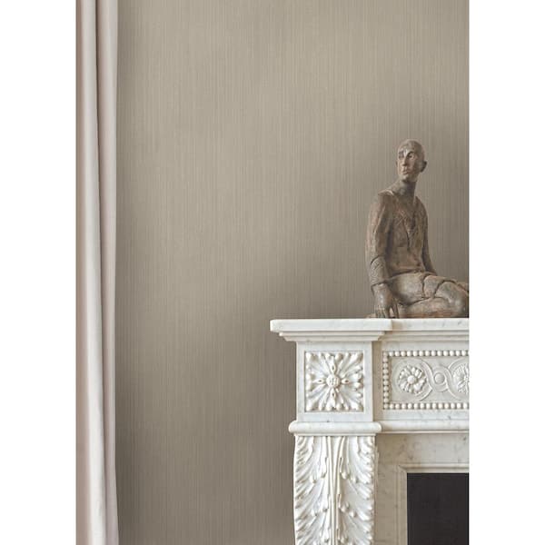 Pietra Taupe Silk Vinyl Wallpaper