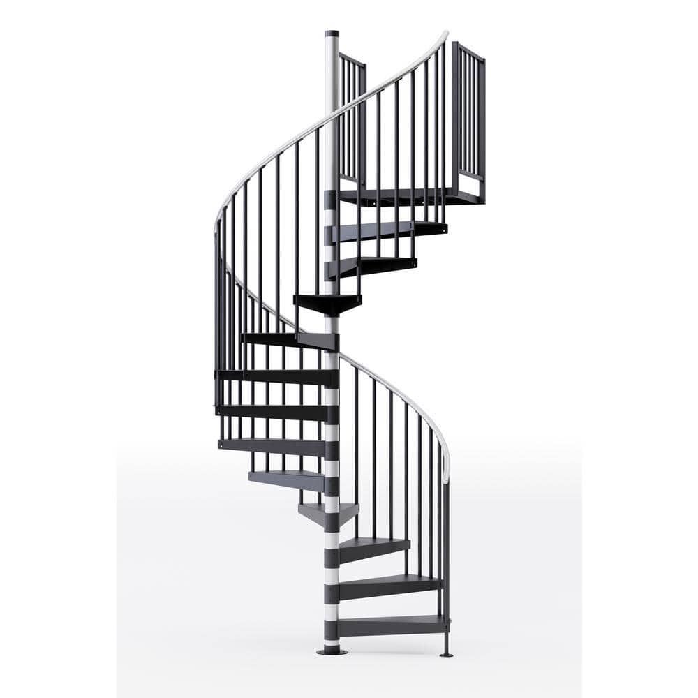 Reroute Prime Interior 60in Diameter, Fits Height 136in - 152in, 2 42in Tall Platform Rails Spiral Staircase Kit price history on PriceWatchPro