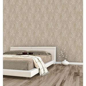 Metallic FX Bronze Large Damask on Non-Woven Wallpaper Paper