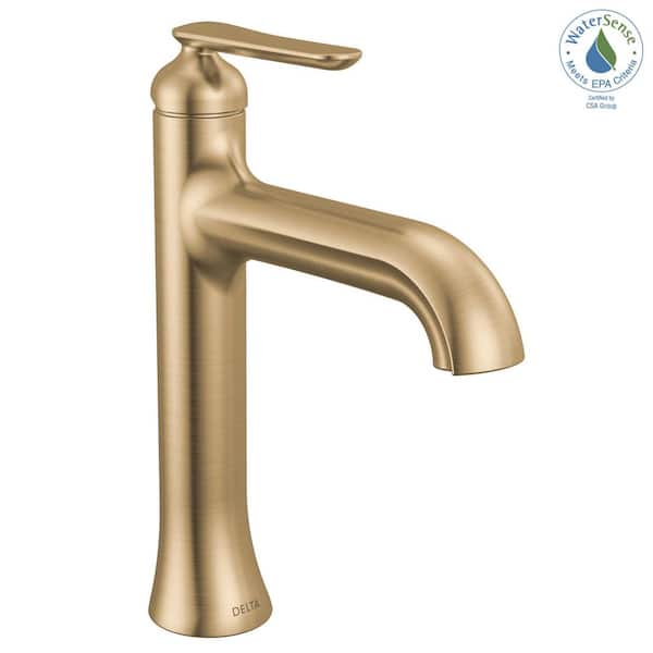 Delta Bonacci Gold Mid-Height Single Handle Single Hole Bathroom
