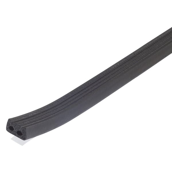 10 ft. Black Large Rubber Auto and Marine Weatherstrip Adhesive for All Climates