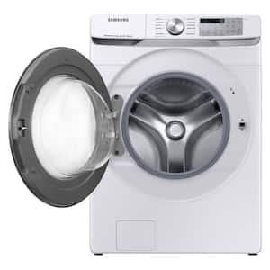 4.5 cu. ft. High-Efficiency White Front Load Washing Machine with Steam and Super Speed