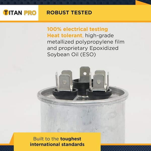 Packard Titan Pro 25 Plus 5 MFD 440-Volt/370-Volt Dual Voltage