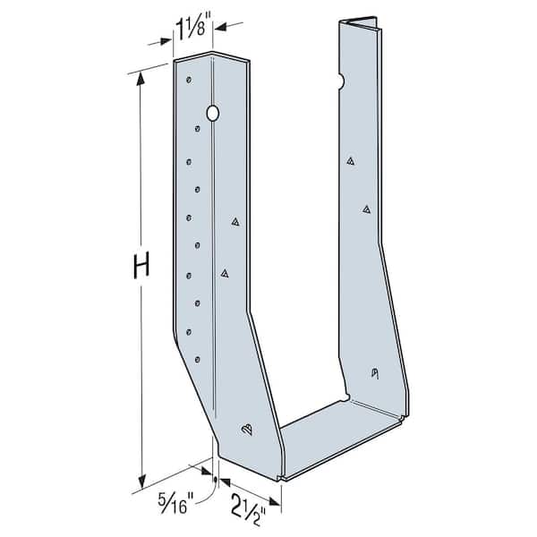 Simpson Strong-Tie MIU Galvanized Face-Mount Joist Hanger for 2-5