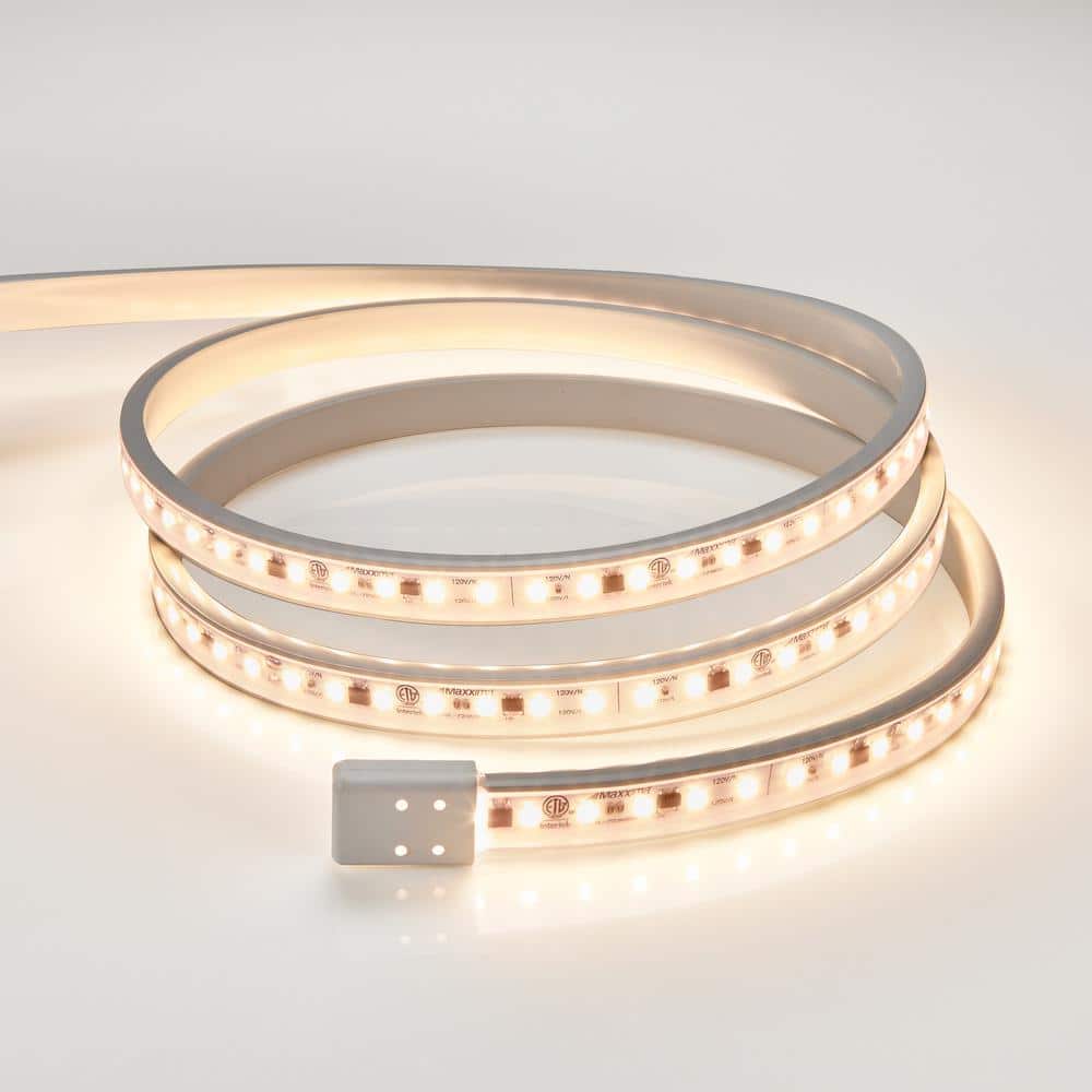 48" White LED Under Cabinet Strip Light, Hardwired