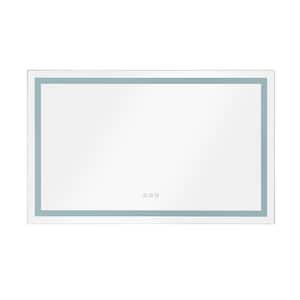 48 in. W x 36 in. H Rectangular Aluminium Frameless Anti-Fog Wall Mounted Bathroom Vanity Mirror with LED Lights