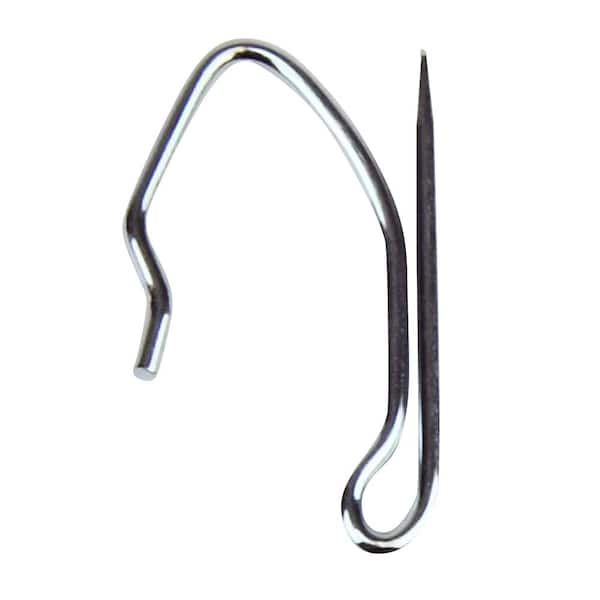 KXLife Metal Curtain Track Hooks, Drapery Hook Pins, Curtain Wire Hooks,  Pin-On Drapery Hooks (48 PCS)