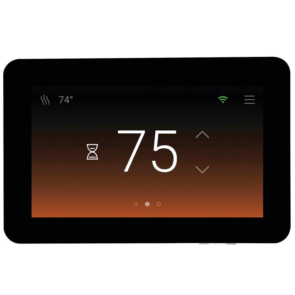 SunTouch Black Programmable Touchscreen Wi-Fi Thermostat with Voice Control