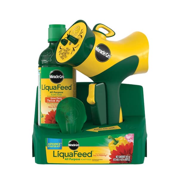 LiquaFeed All Purpose Plant Food Advance Starter Kit, One 16 oz. Plant Food and One Feeder, Liquid Fertilizer