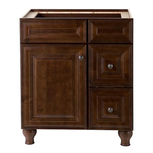 Home Decorators Collection Templin 30 in. W x 22 in. D Bathroom Vanity Cabinet in Coffee